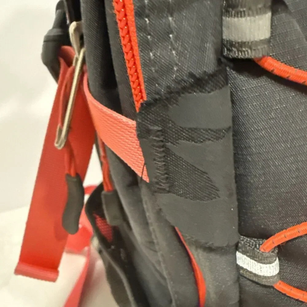 North Face Backpack Borealis Gray Pink Coral Backpack. see Description.